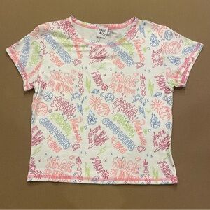 Princess Polly Cosmic Girl Ribbed Cropped Tee Size 12 New With Tag